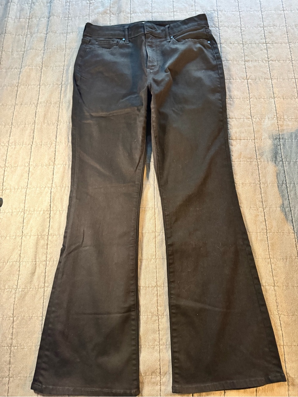 Nine West Black Flare Jeans - Women's Wide Leg